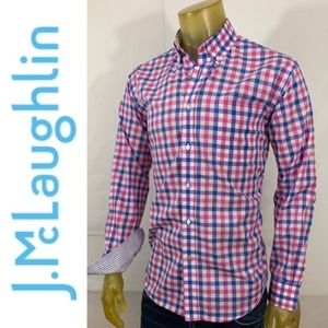 J. MLaughlin Classic Fit Checkered Long Sleeve